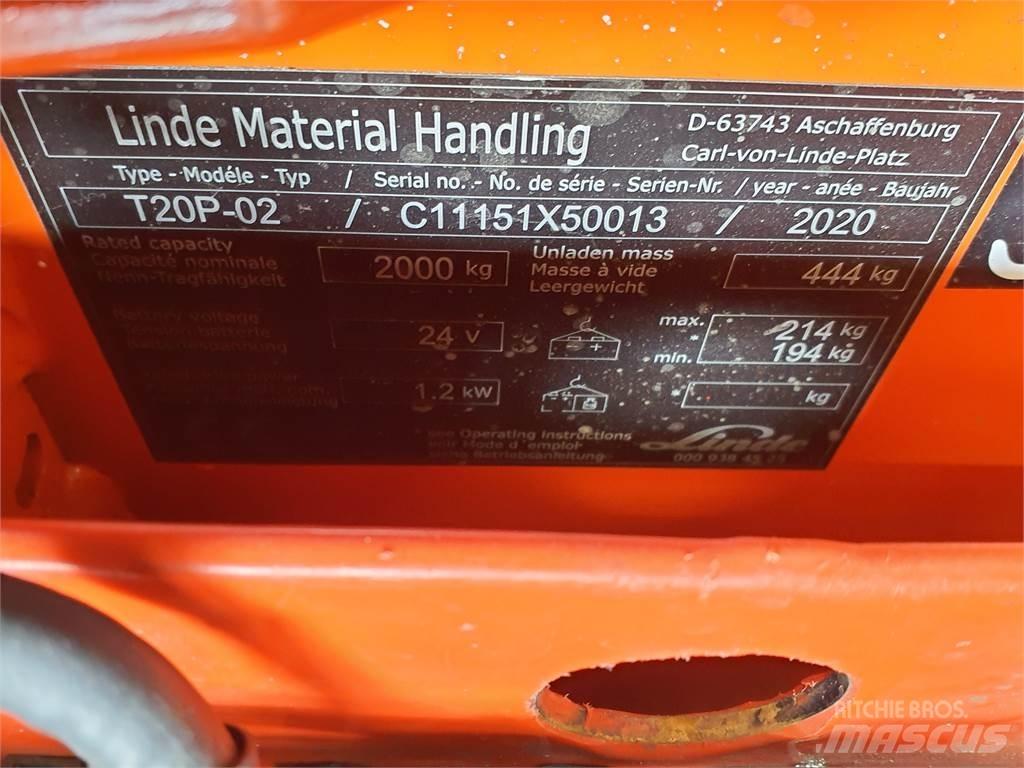 Linde T20P 경량 리프터
