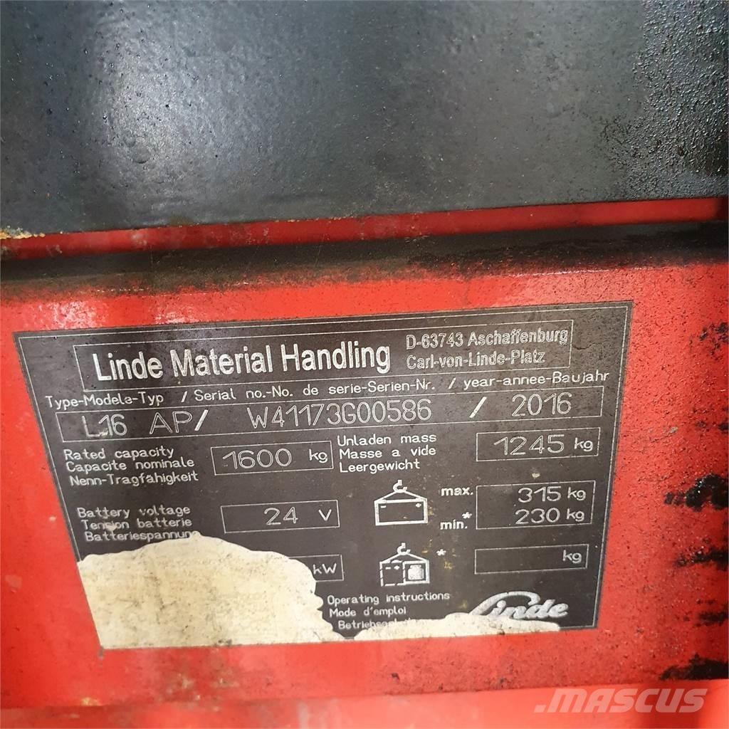 Linde L16AP 포크리프트