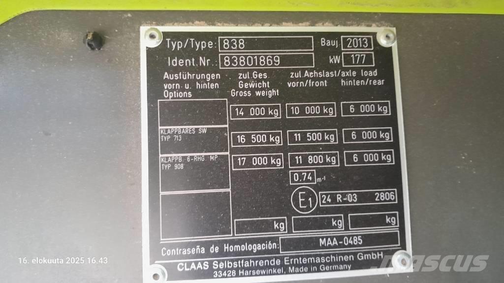 CLAAS Tucano 430 APS 콤바인 수확기