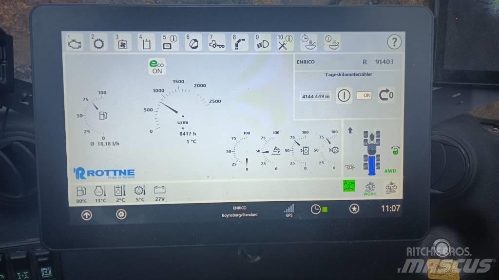 Rottne H21D SP 661 원목 하베스터