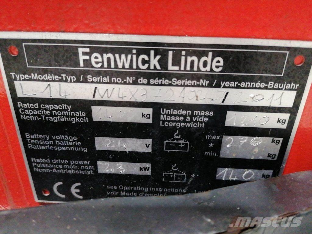 Linde L14 포크리프트