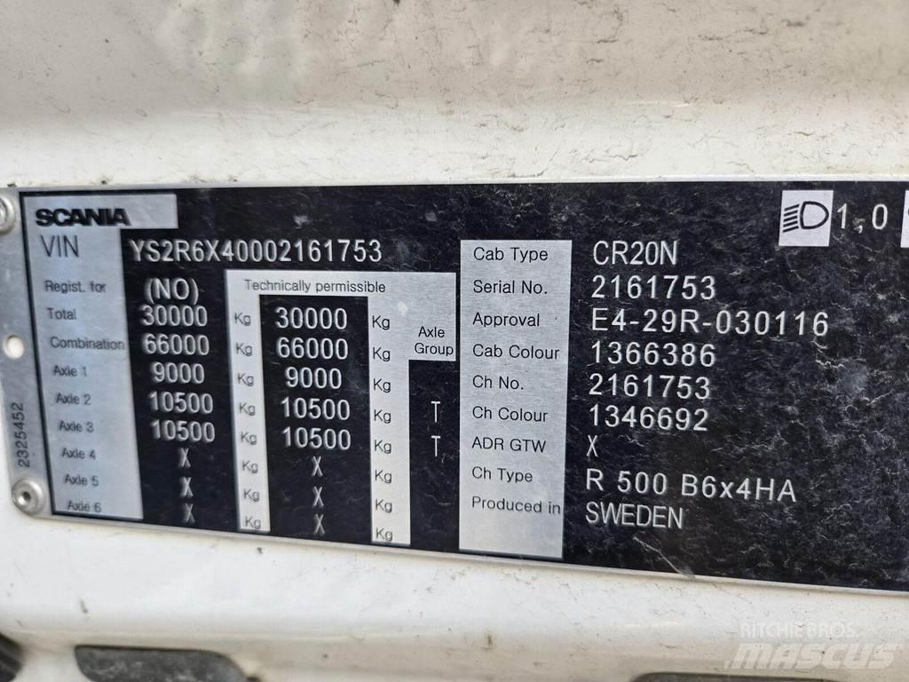 Scania R500 6X4 덤프 트럭