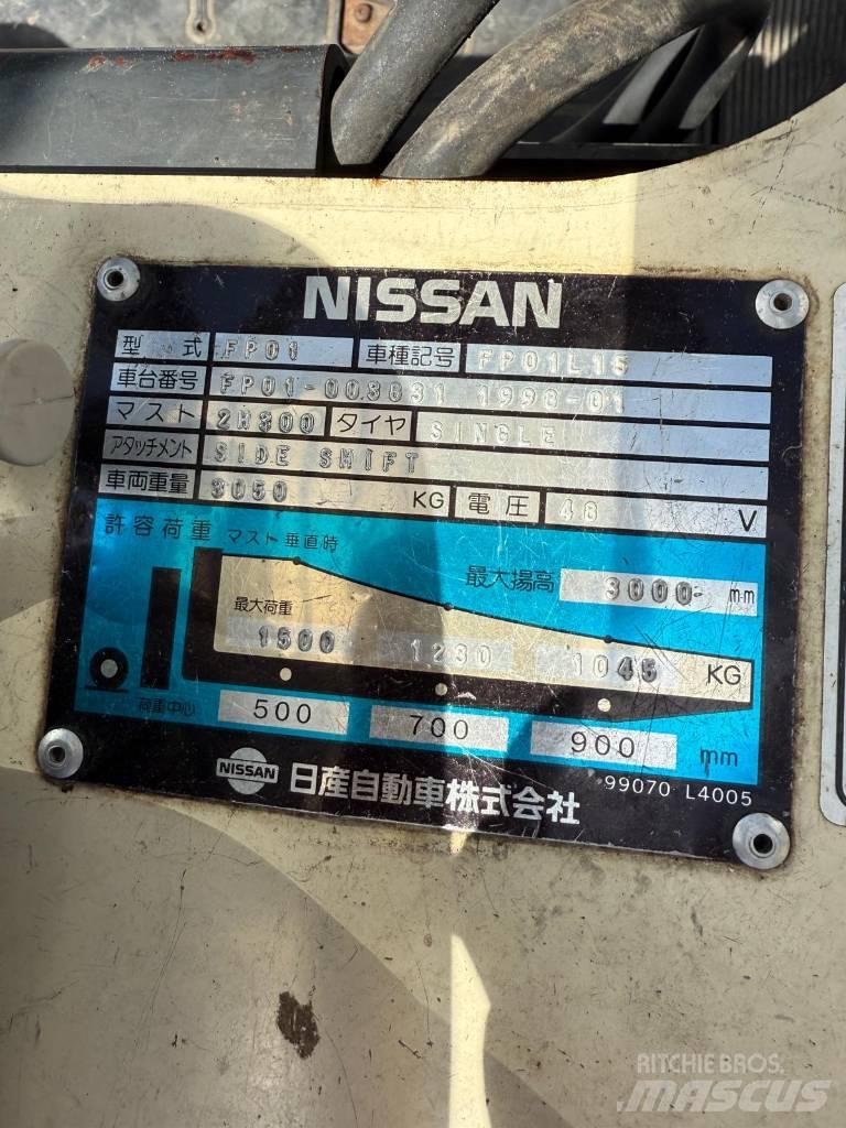 Nissan FP01 L 15 U 전동 지게차