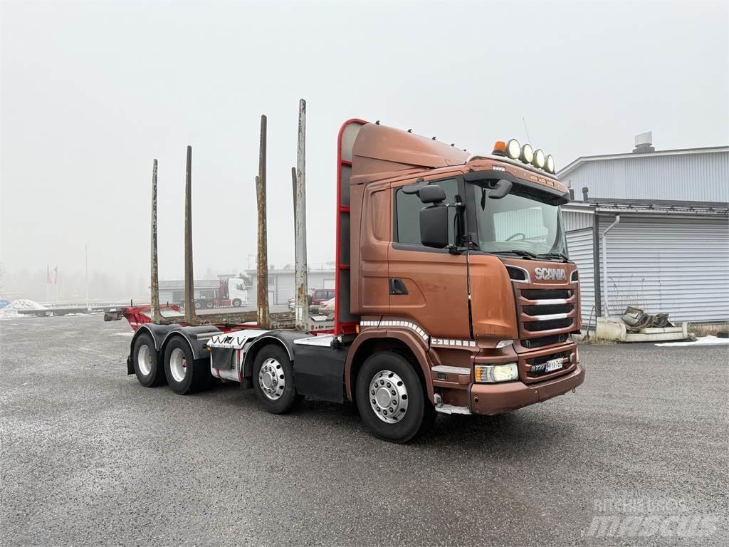 Scania R 730 8X4 목재 트럭