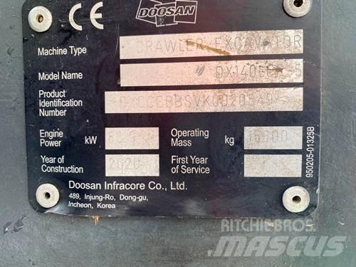 Doosan DX140LCR-5 대형 굴삭기 29톤 이상