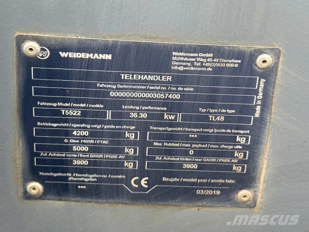 Weidemann T5522 농업용 텔레 핸들러