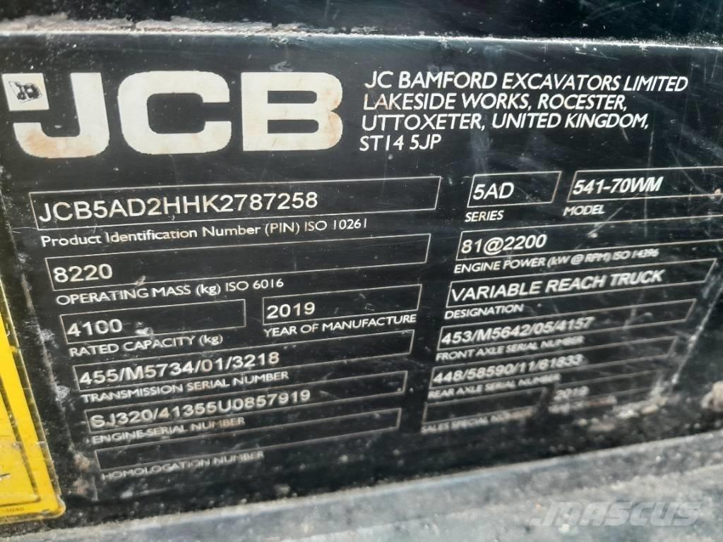 JCB 541-70 농업용 텔레 핸들러