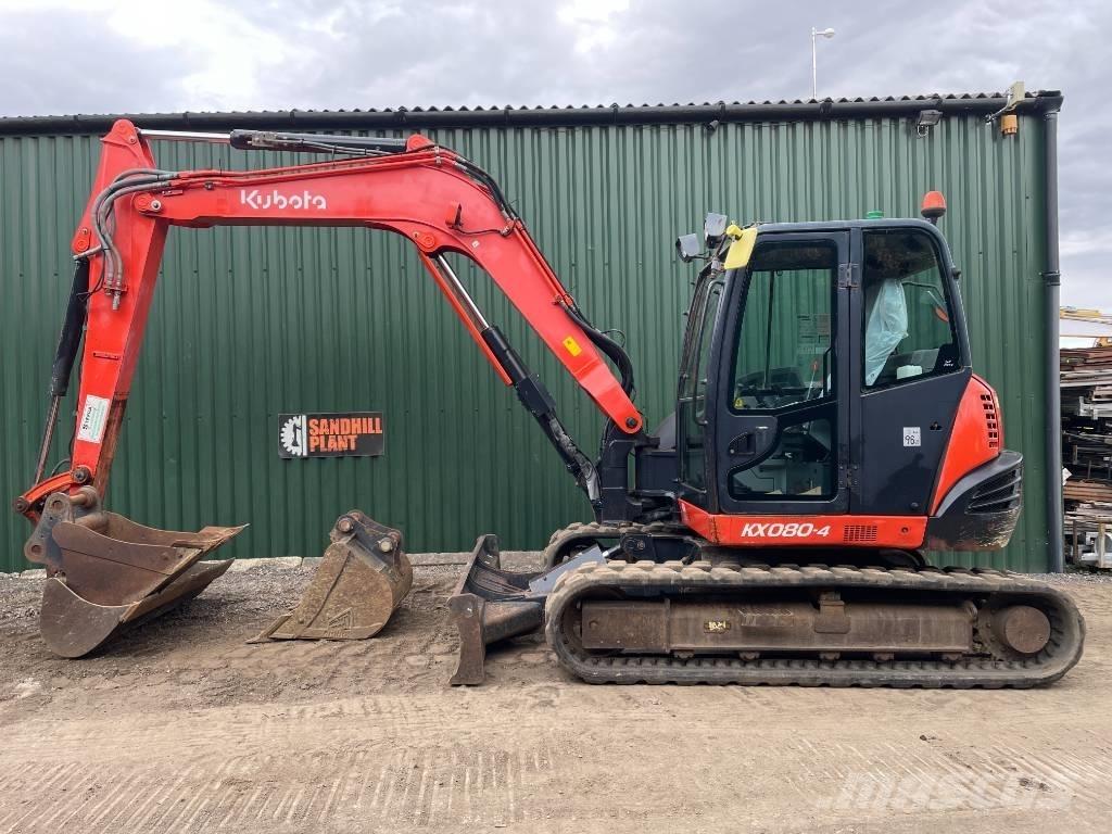 Kubota KX 080-4 중형굴삭기 7톤-28톤