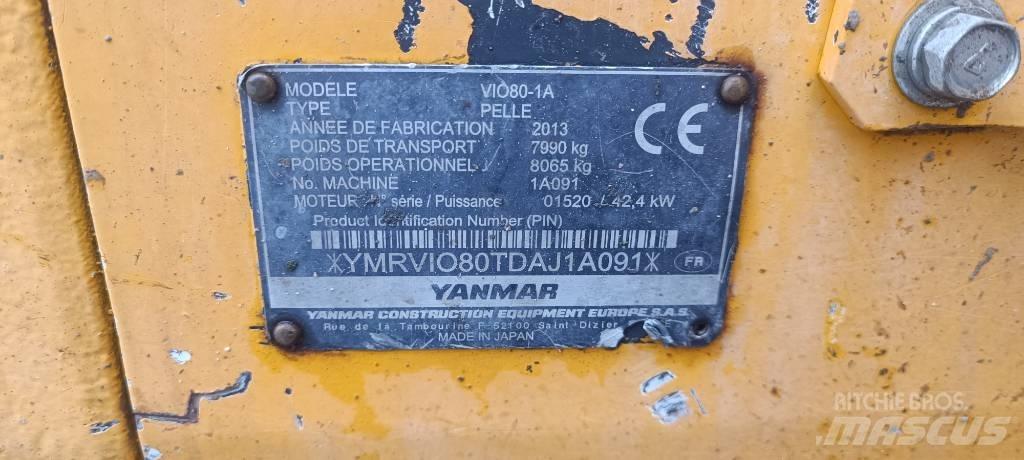 Yanmar Vio 80-1A 중형굴삭기 7톤-28톤