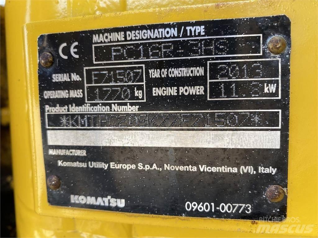 Komatsu PC16R-3  휠 굴삭기