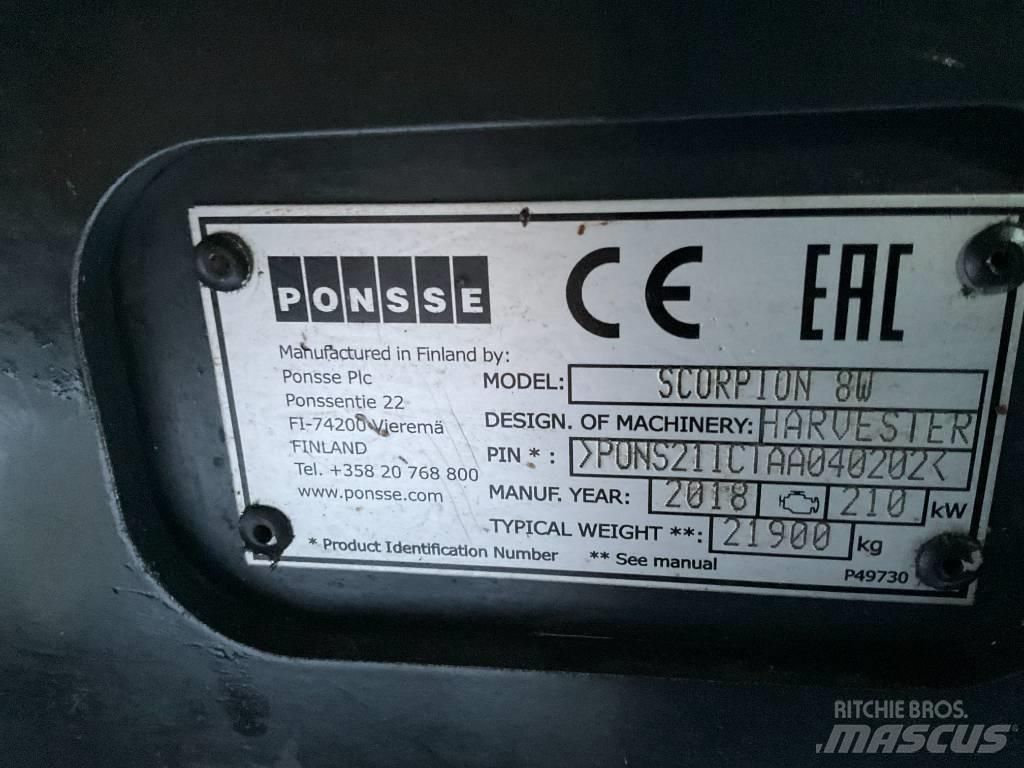 Ponsse Scorpion 원목 하베스터