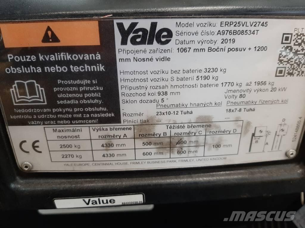 Yale ERP 25 VL 전동 지게차