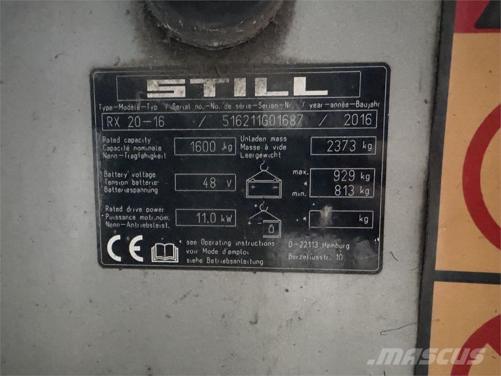 Still RX20-16 전동 지게차