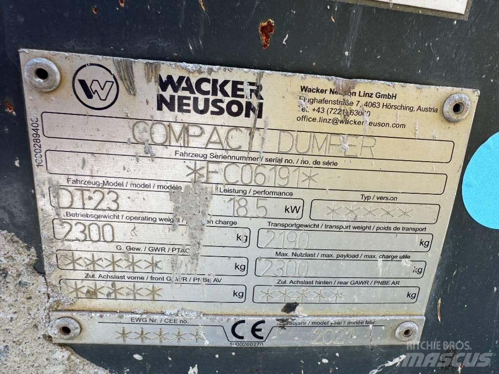 Wacker Neuson DT23  궤도식 덤프