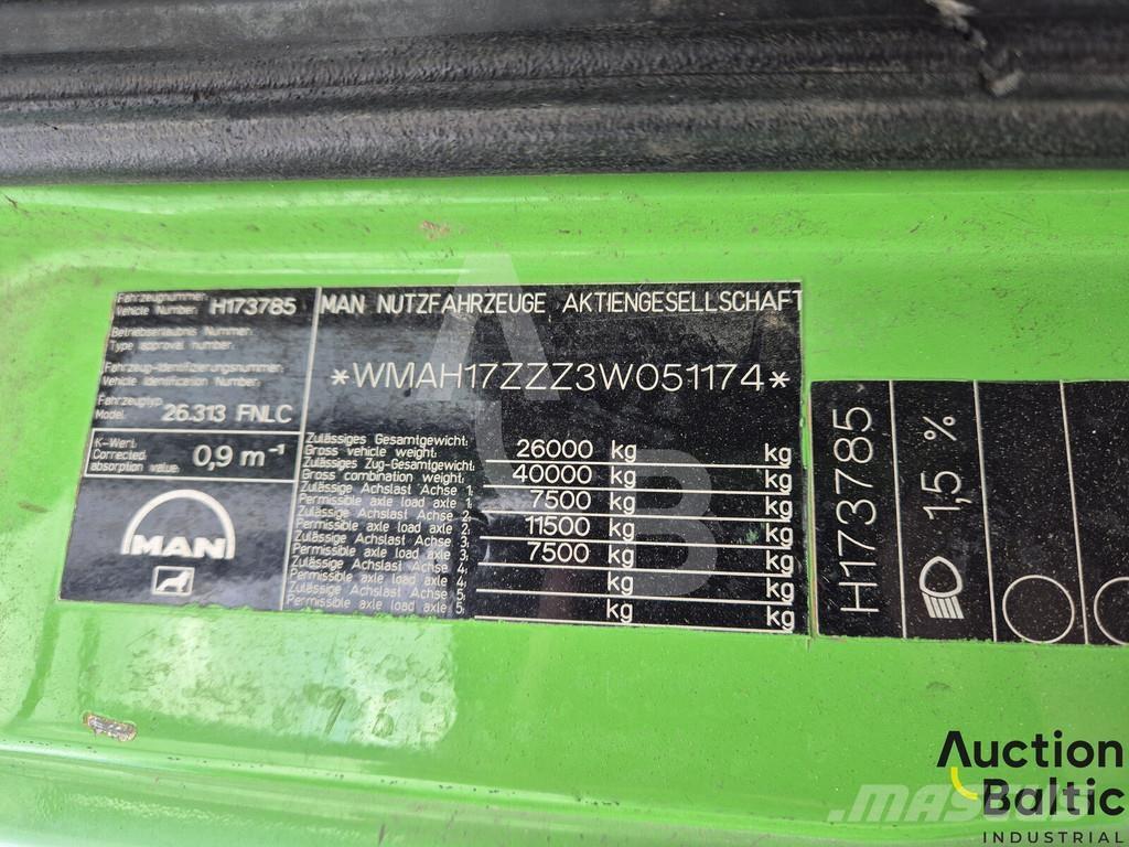 MAN TGA26.310 폐기물 수거 트럭