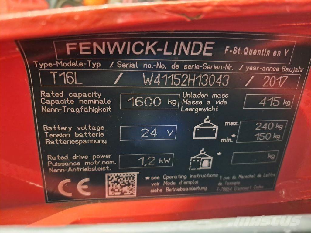 Linde T16L 경량 리프터