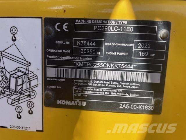 Komatsu PC 290 LC-11 대형 굴삭기 29톤 이상