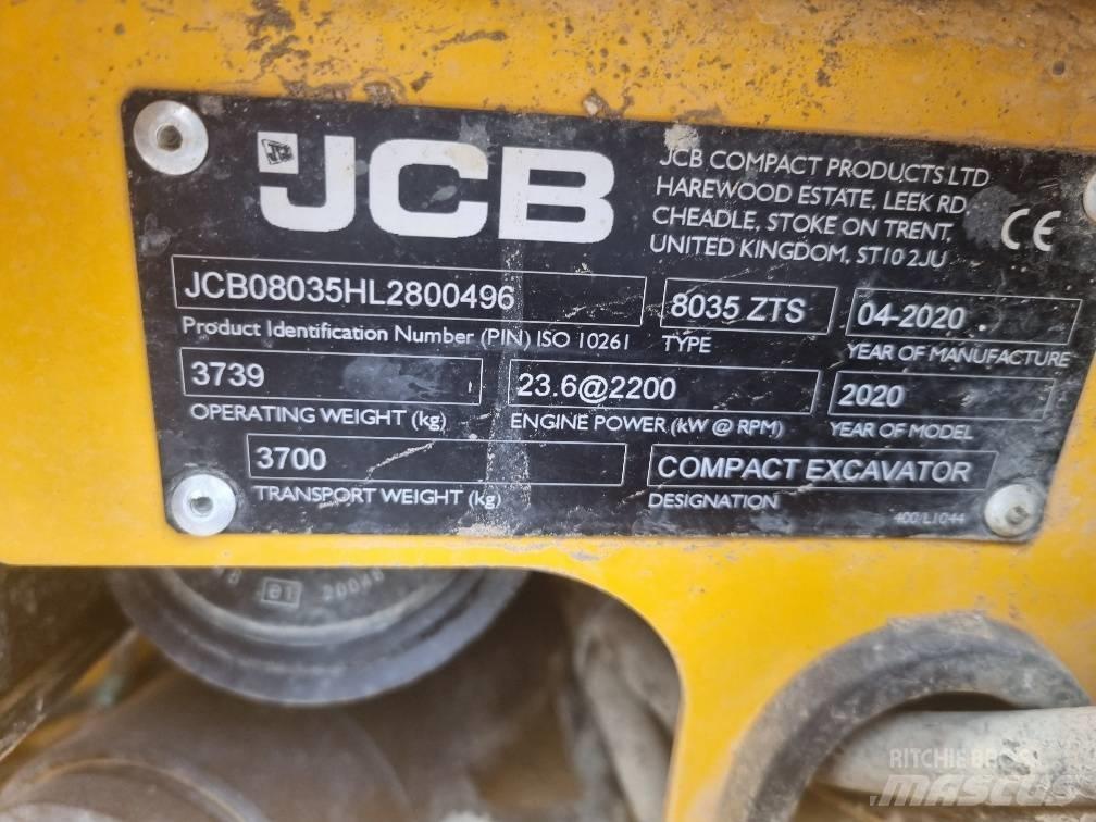 JCB 8035 ZTS 소형 굴삭기 7톤 미만