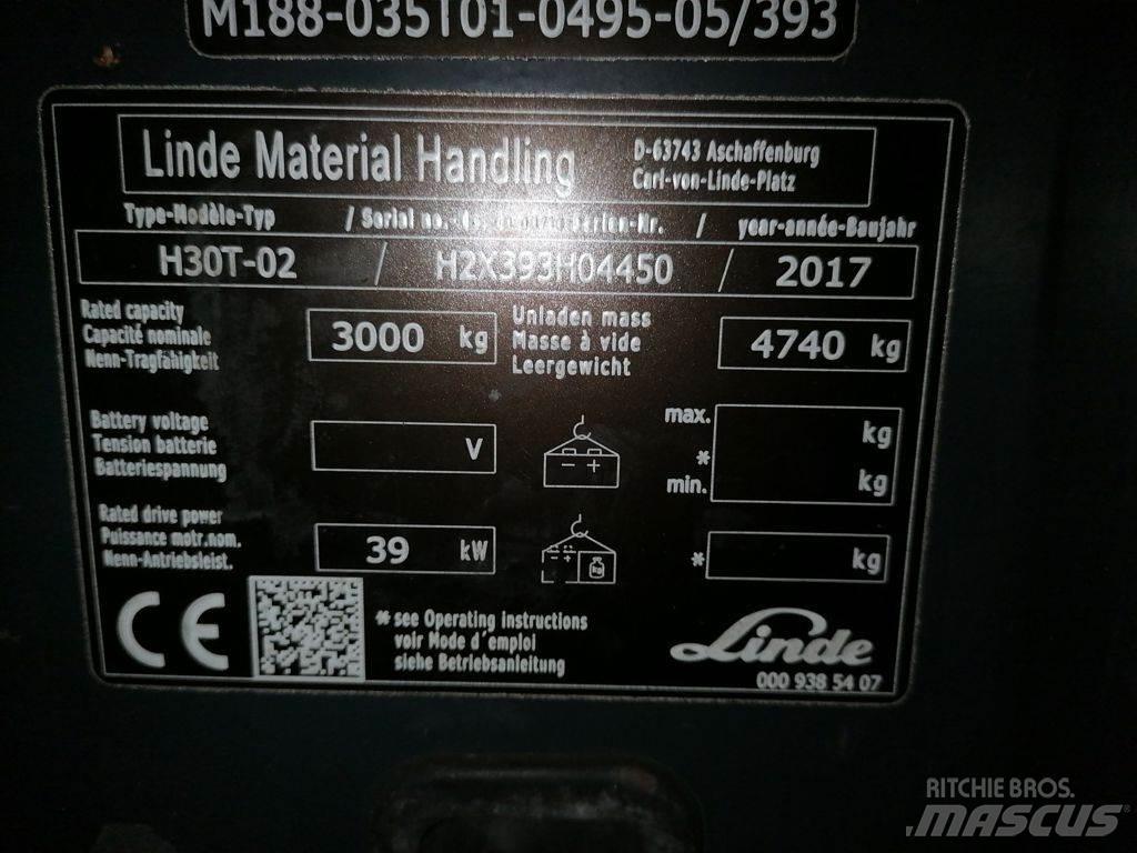 Linde H30T-02 LPG 지게차