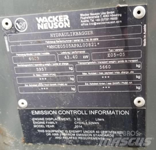 Wacker Neuson 6003 대형 굴삭기 29톤 이상