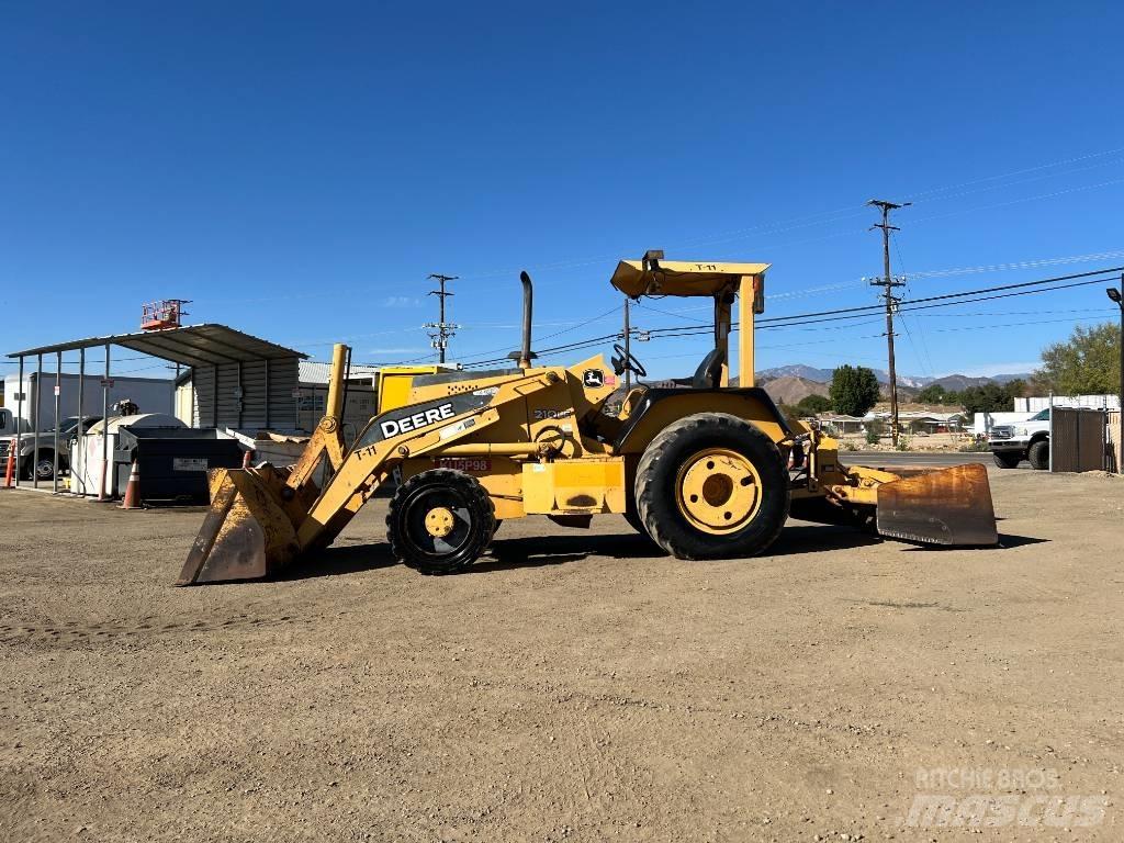 John Deere 210LE 프론트 로더 및 굴착기