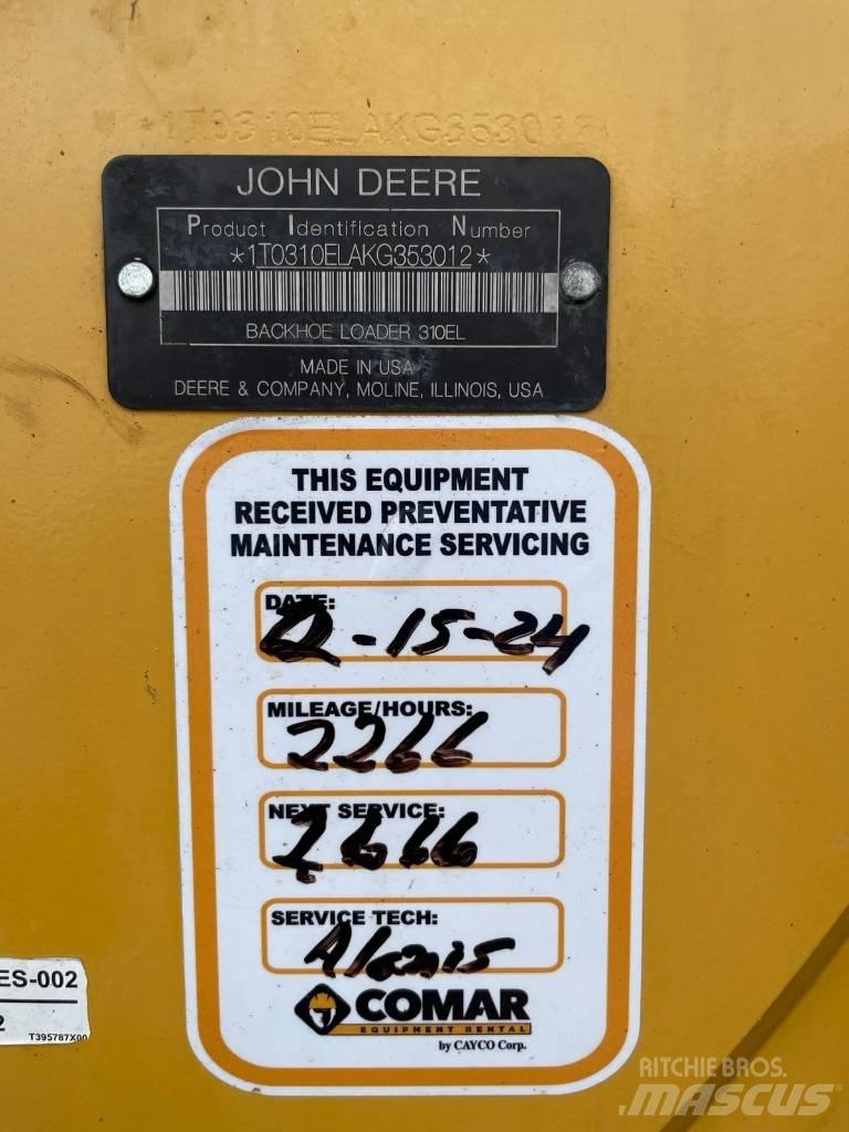 John Deere 310L EP 백호로더