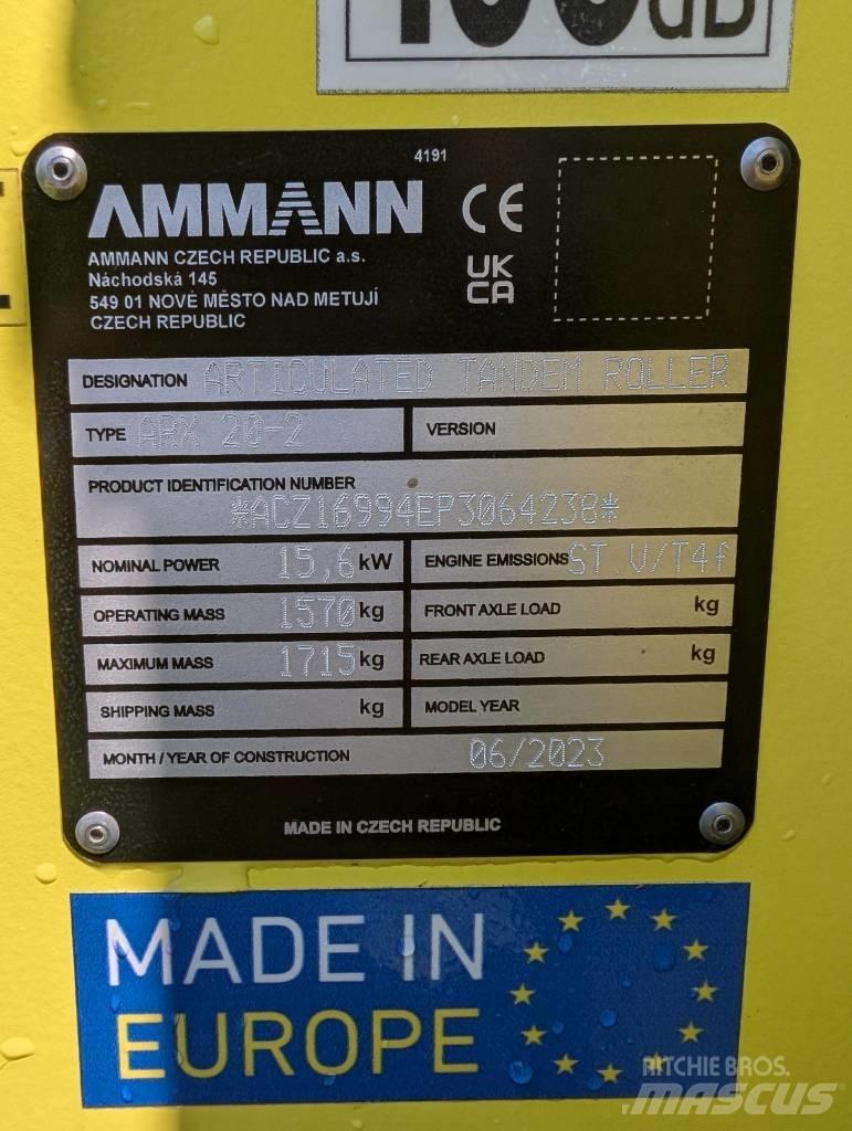 Ammann ARX20-2 트윈 드럼 롤러