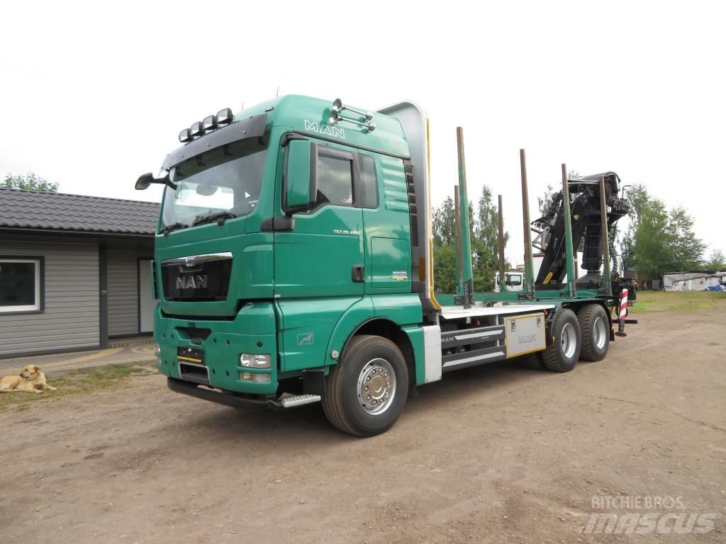 MAN 33 480 목재 트럭