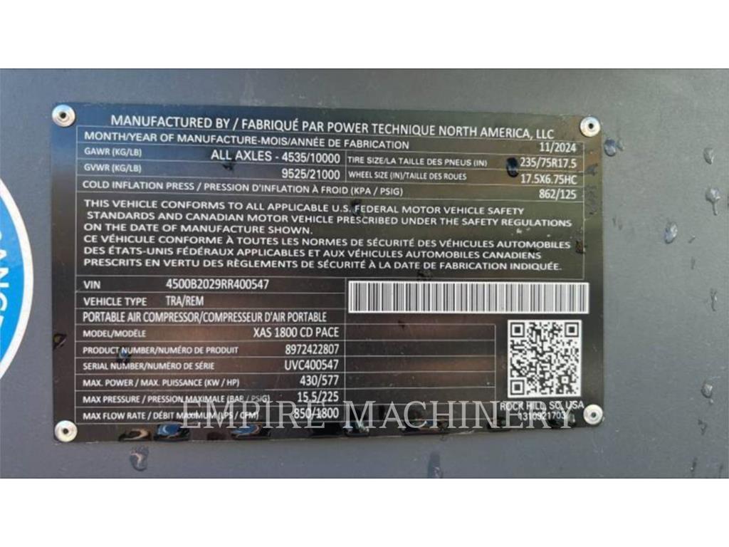 Atlas Copco XAS1800CD 콤푸레샤