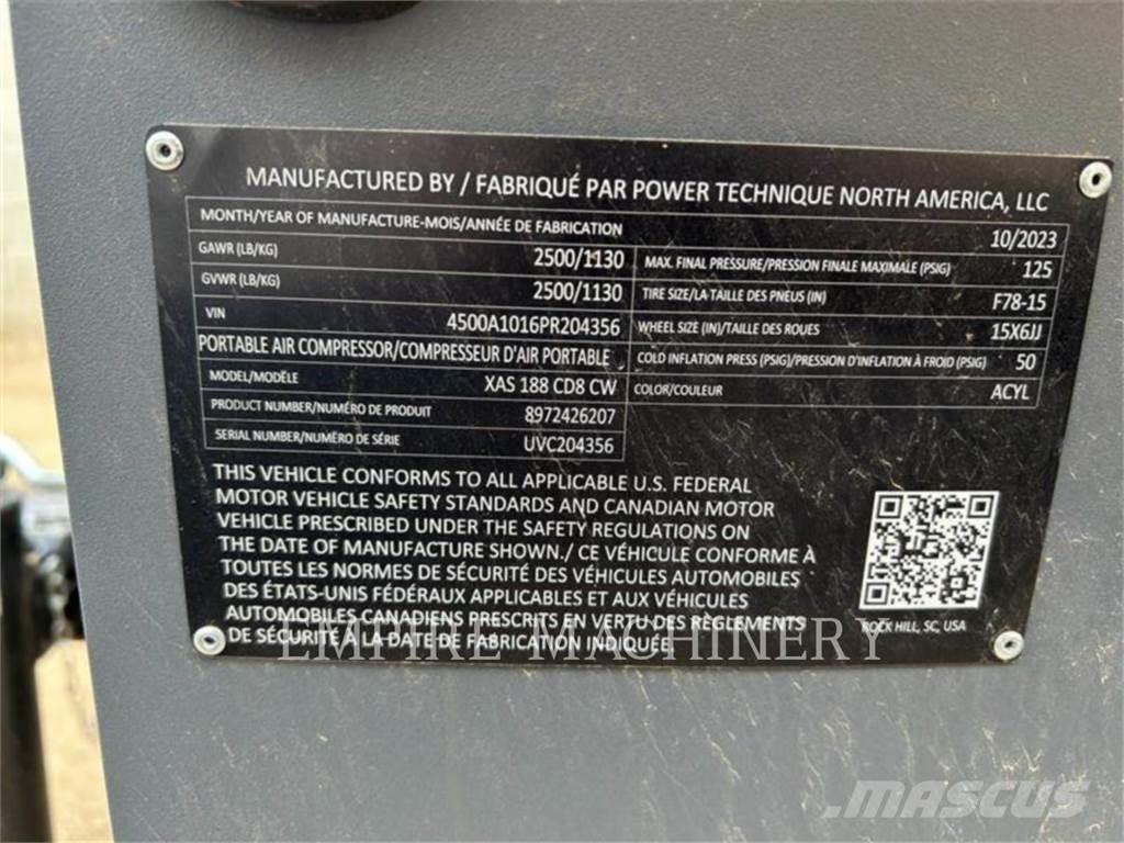 Atlas Copco XAS188CD 콤푸레샤
