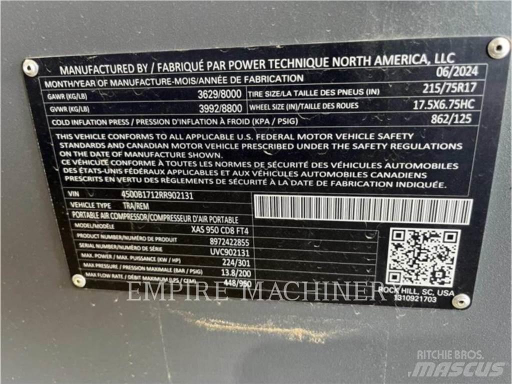 Atlas Copco XAS950CD 콤푸레샤