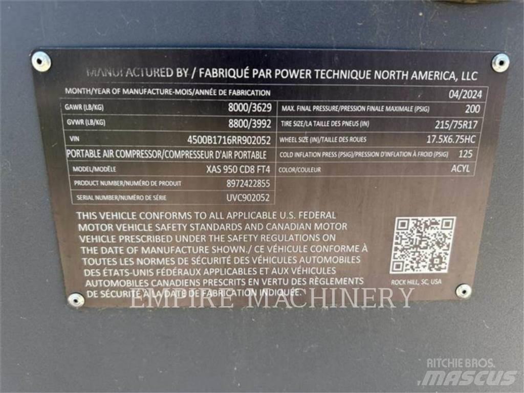 Atlas Copco XAS950CD 콤푸레샤