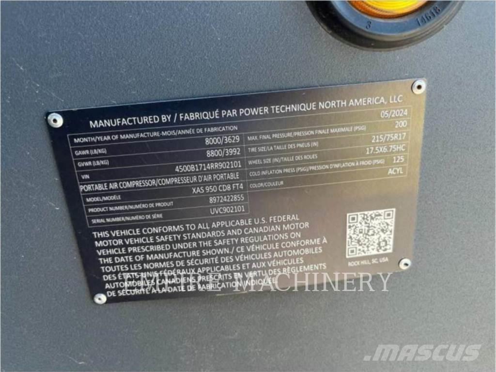 Atlas Copco XAS950CD 콤푸레샤