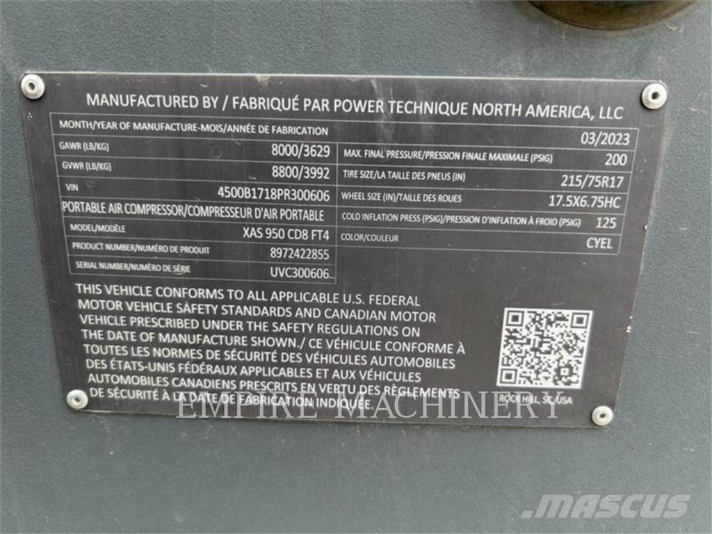 Atlas Copco XAS950CD 콤푸레샤