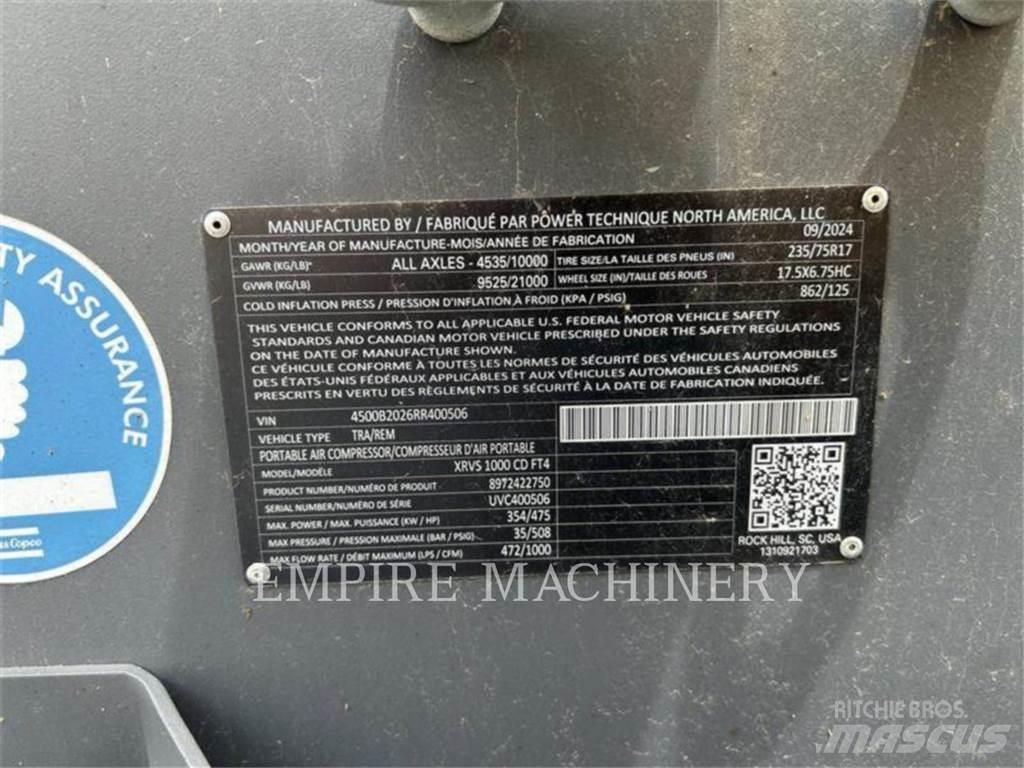 Atlas Copco XRVS1000CD 콤푸레샤