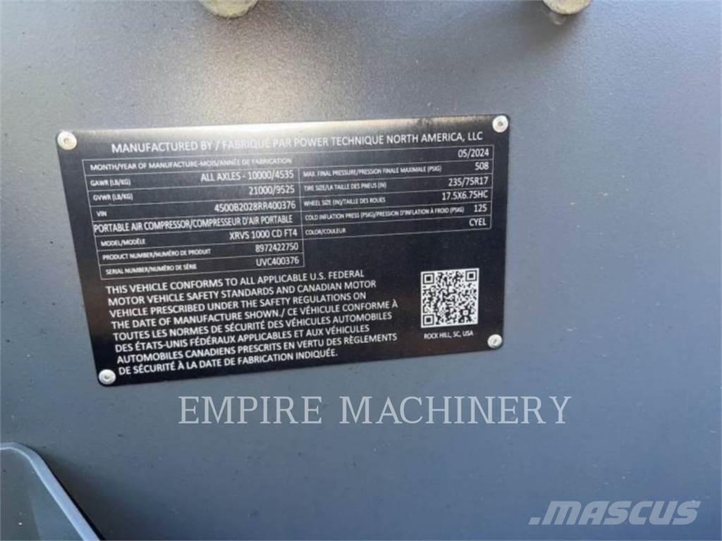 Atlas Copco XRVS1000CD 콤푸레샤