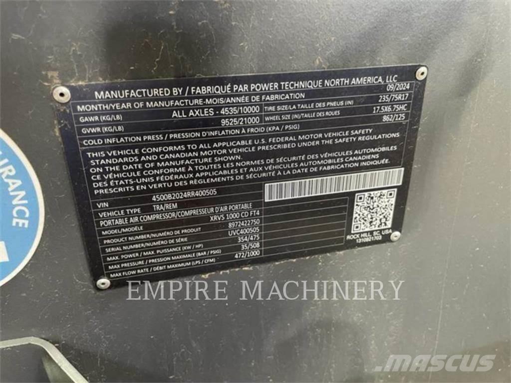 Atlas Copco XRVS1000CD 콤푸레샤