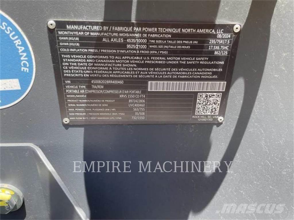 Atlas Copco XRVS1550CD 콤푸레샤