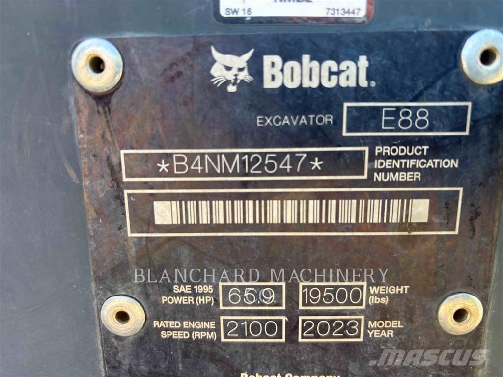 Bobcat E88 대형 굴삭기 29톤 이상