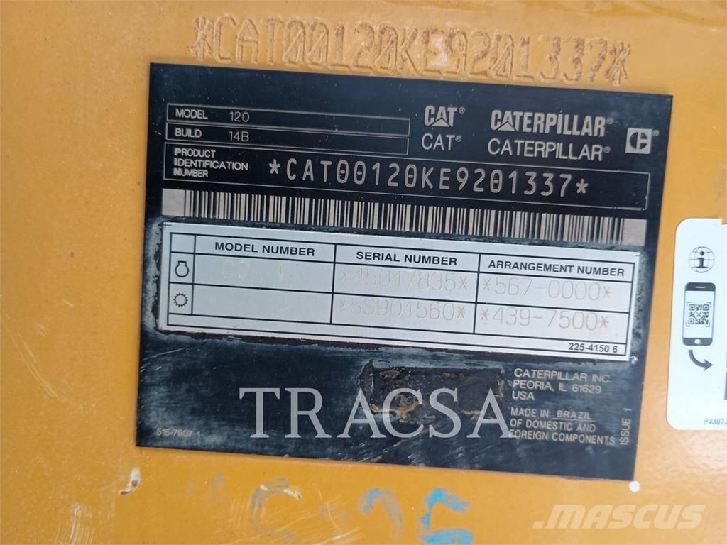 CAT 120 그레이더