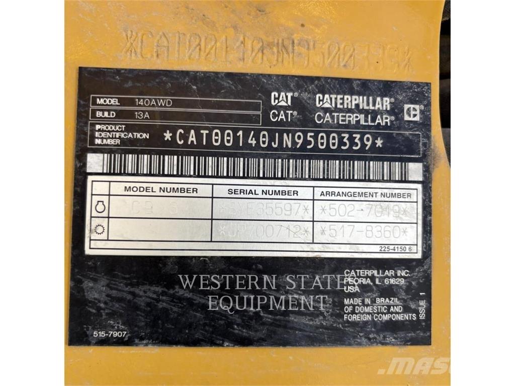 CAT 140 그레이더