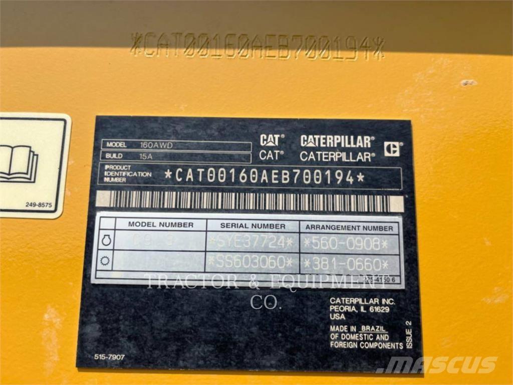 CAT 160 AWD 그레이더