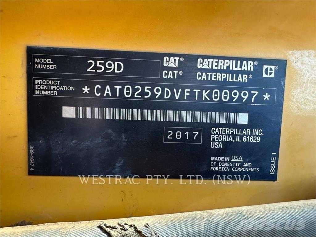 CAT 259D 궤도식 로우더