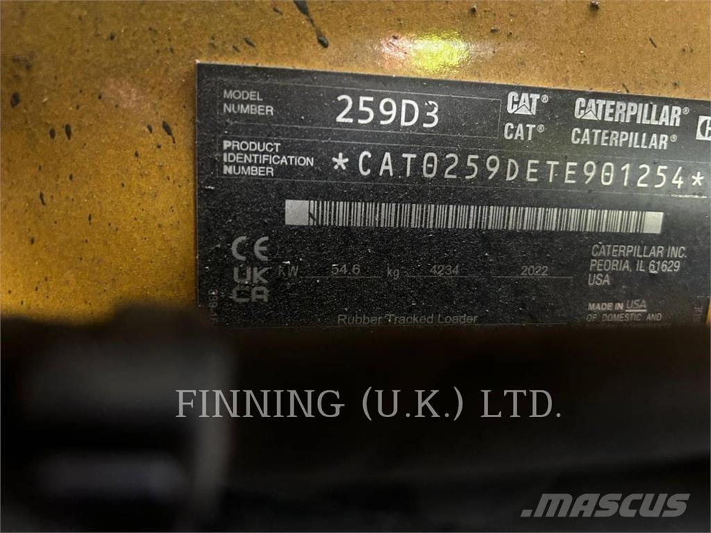 CAT 259D3  스키드로더