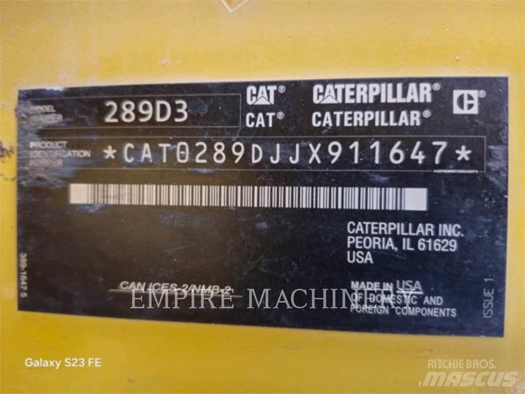 CAT 289D3 CA  스키드로더