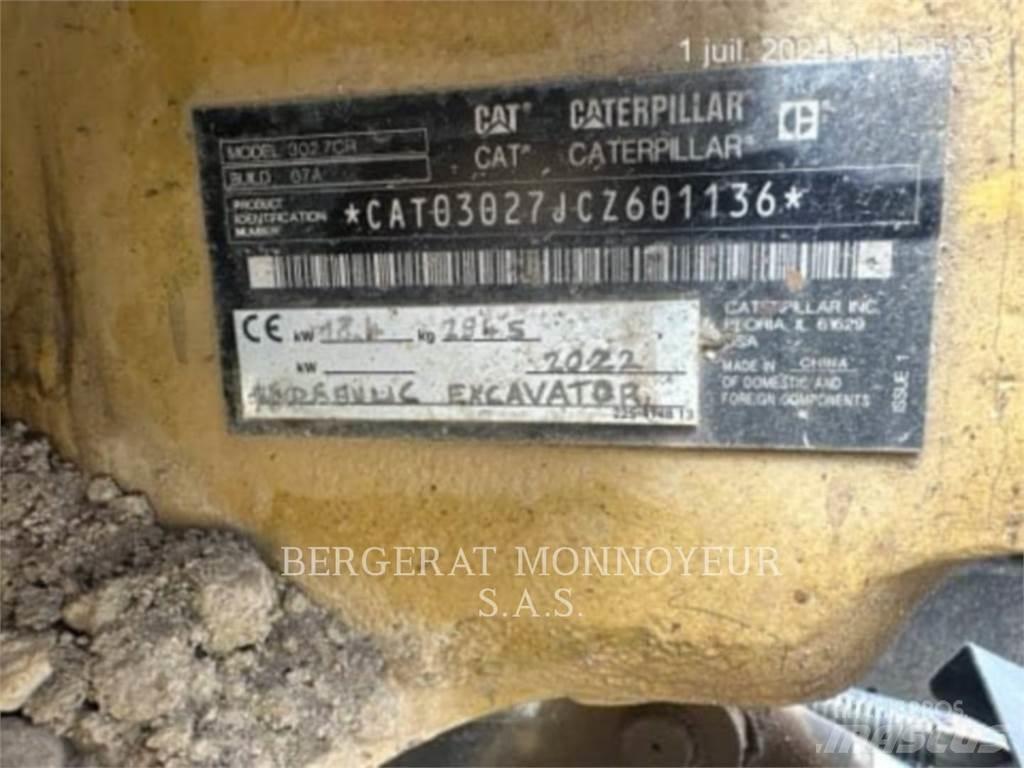 CAT 302.7 대형 굴삭기 29톤 이상