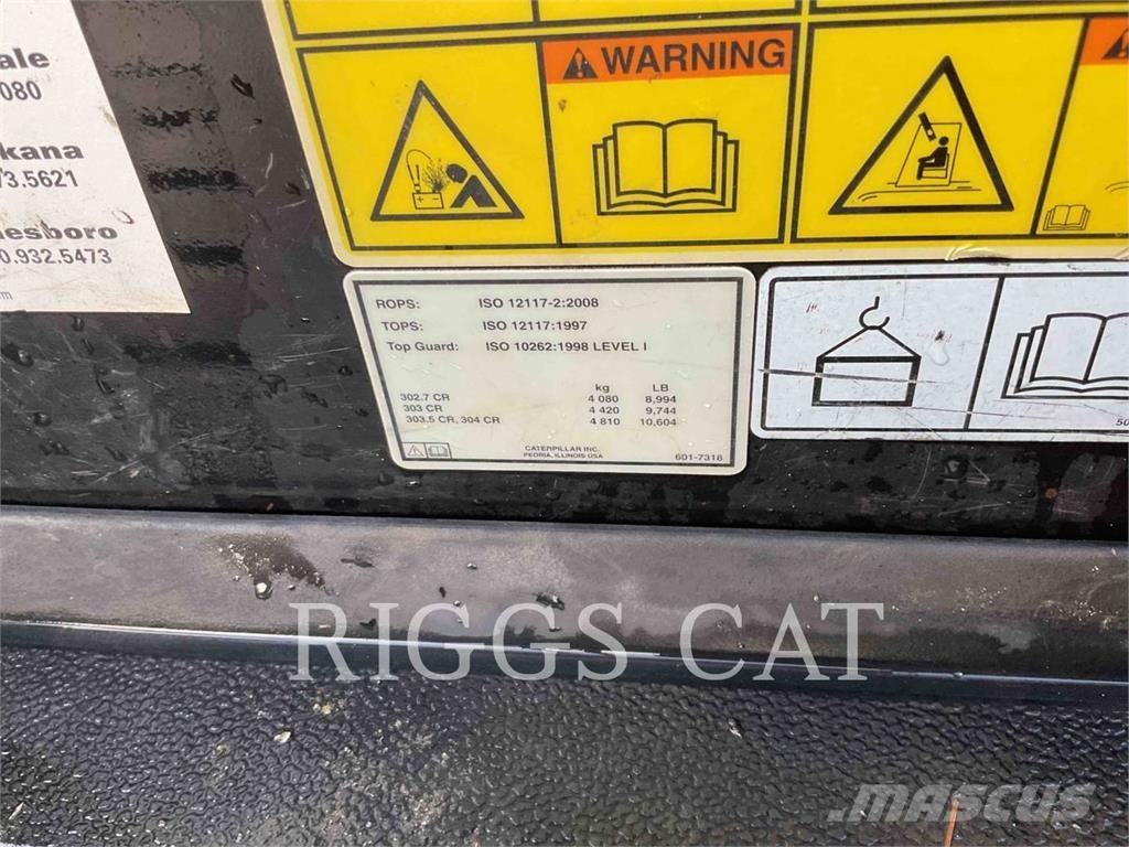 CAT 302.707CR 대형 굴삭기 29톤 이상
