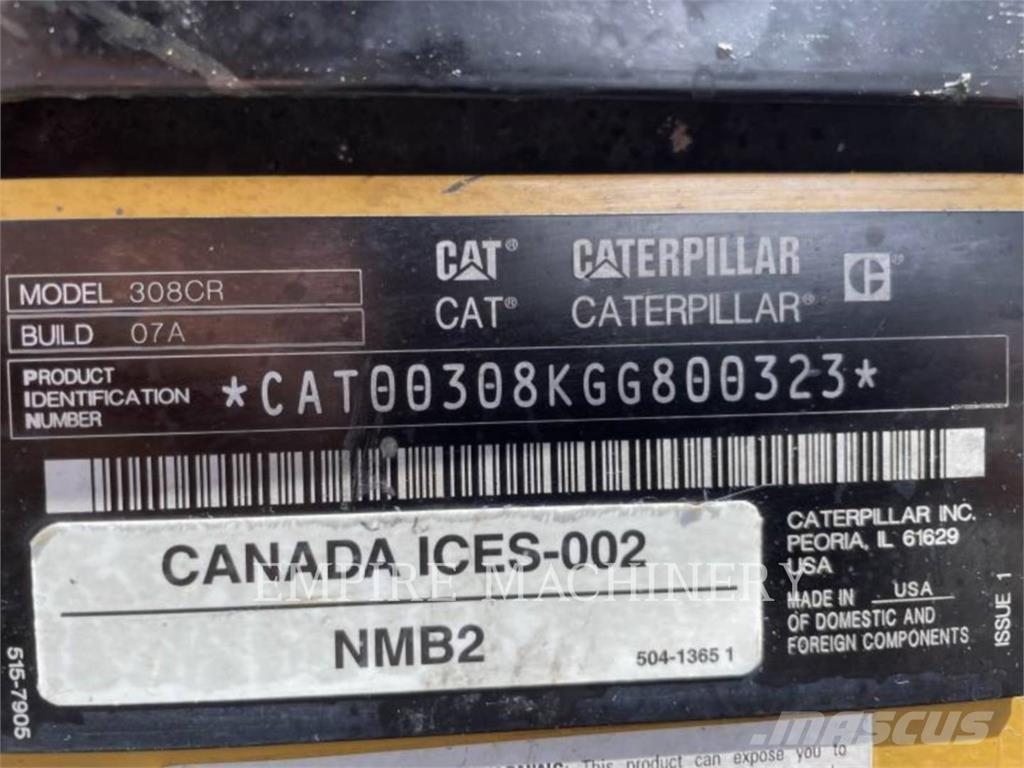 CAT 308-07 대형 굴삭기 29톤 이상