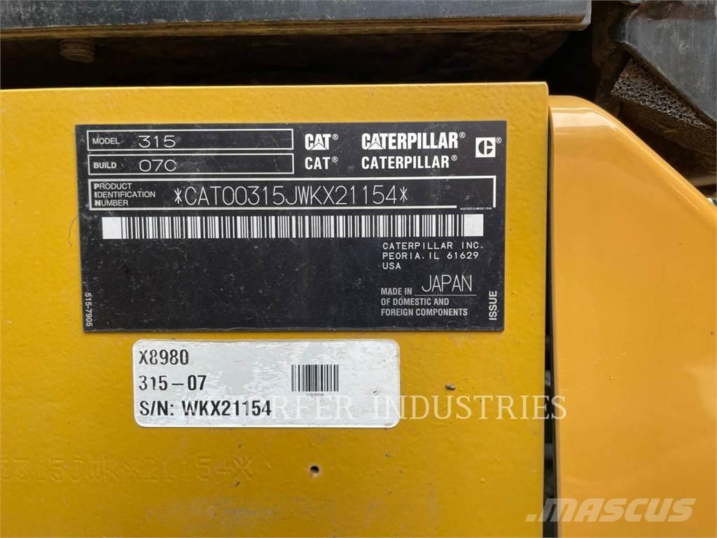 CAT 315-07 대형 굴삭기 29톤 이상