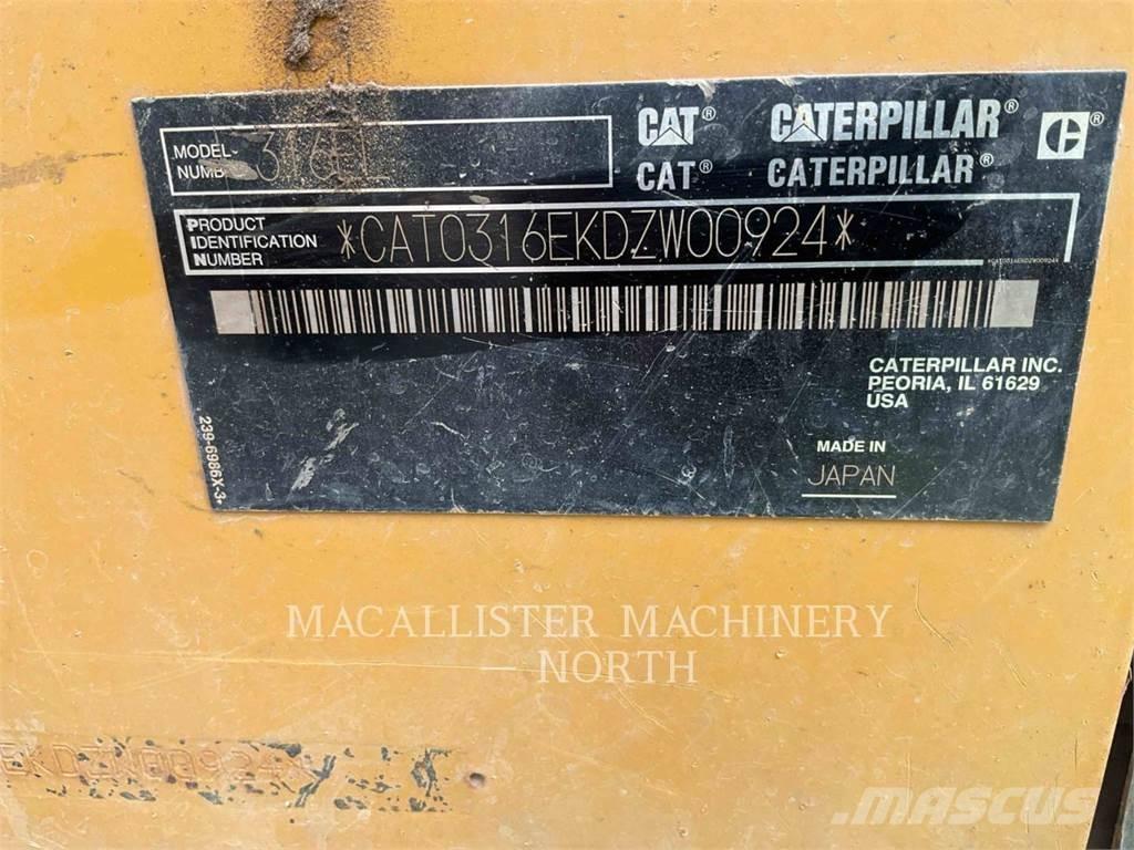 CAT 316EL 대형 굴삭기 29톤 이상